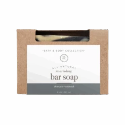 BAR SOAP | 4.5 OZ -Rowe Casa Organics Shop 4.5 oz Bar Soap Charcoal Oatmeal Product remove bg