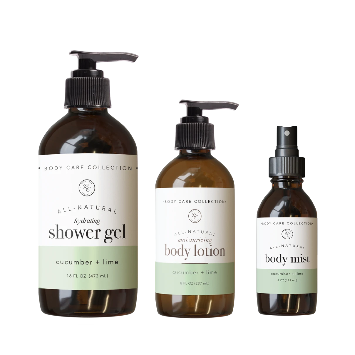 CUCUMBER + LIME BODY CARE SET | 3 PIECE 3 CUCUMBER + LIME BODY CARE SET | 3 PIECE