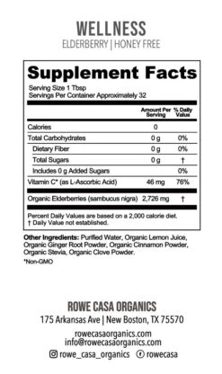 ELDERBERRY IMMUNE SUPPORT | 16 Oz -Rowe Casa Organics Shop Elderberry3