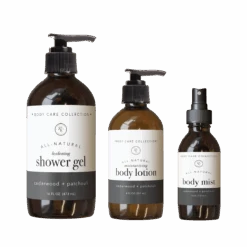 CEDARWOOD + PATCHOULI BODY CARE SET | 3 PIECE